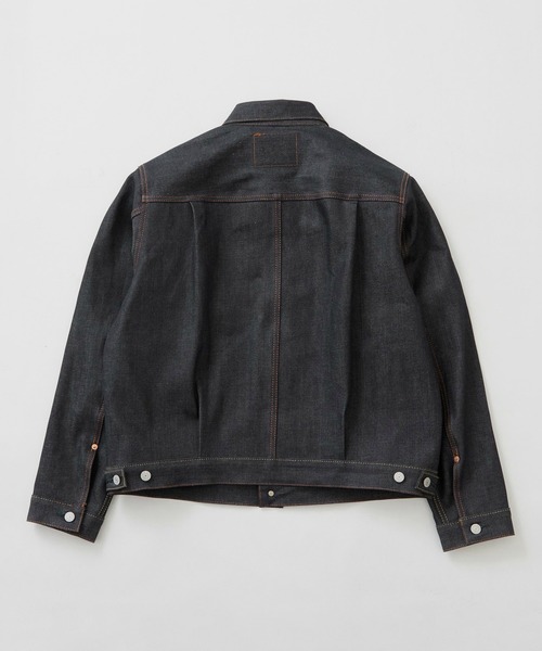 EDWIN（エドウィン）の「EDWIN エドウィン 505ZX デニムジャケット Gジャン セットアップ対応 セルビッジ（デニムジャケット・メンズ・ブラック系その他/ノンウォッシュ/インディゴブルー・SMALL/X-LARGE/LARGE/MEDIUM）」の4枚目の写真