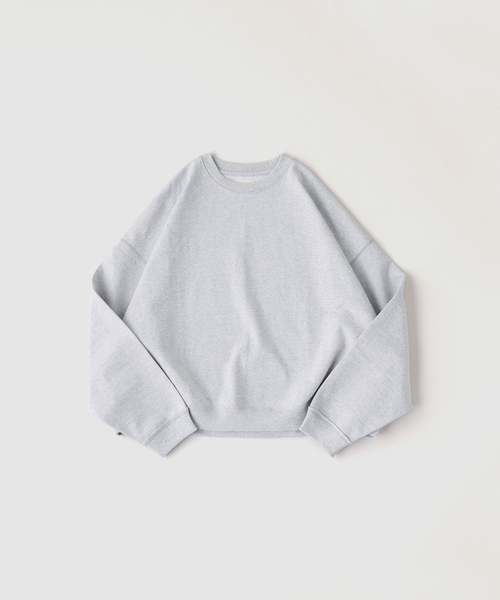 EDIFICE(エディフィス)の「MARKAWARE(マーカウェア)HUGE SHORT SWEAT(スウェット・メンズ・チャコールグレー/ブラック・1/2)」の2枚目の写真