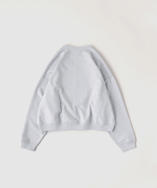 EDIFICE(エディフィス)の「MARKAWARE(マーカウェア)HUGE SHORT SWEAT(スウェット・メンズ・チャコールグレー/ブラック・1/2)」の3枚目の写真