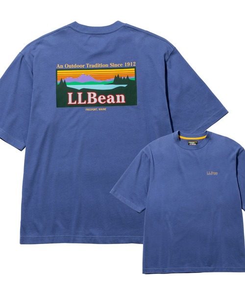 L.L.Bean(エルエルビーン)の「【JAPAN EDITION】モリル・バック・カタディン・ショートスリーブ・ティ(Tシャツ/カットソー・メンズ・ブラック/パープル系/オフホワイト/ライトグレー・X-LARGE/LARGE/MEDIUM/SMALL)」の1枚目の写真