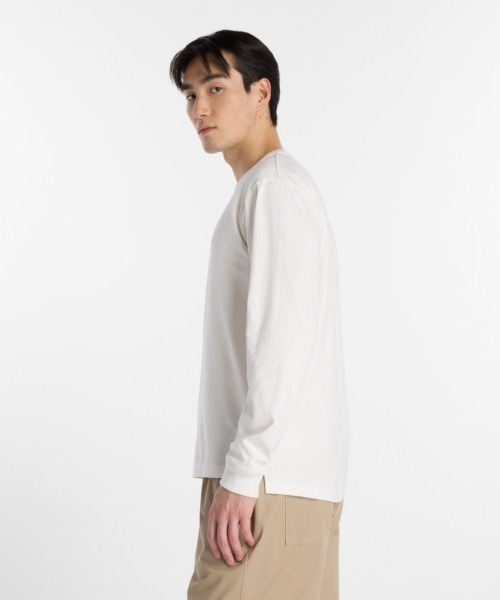 NEW BALANCE(ニューバランス)の「New Balance 大谷翔平 Signature Heavyweight Long Sleeve T-Shirt(ニューバランス 大谷翔平シグネチャーヘビーオンス長袖Tシャツ)(Tシャツ/カットソー・メンズ・ベージュ系/ブルー系/ブラック系・MEDIUM/LARGE/X-LARGE)」の10枚目の写真