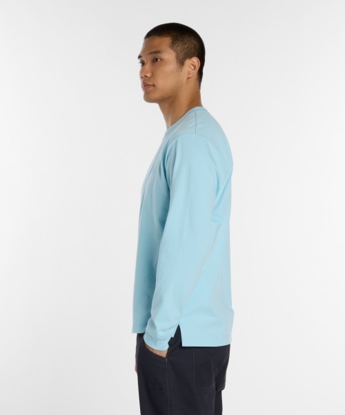NEW BALANCE(ニューバランス)の「New Balance 大谷翔平 Signature Heavyweight Long Sleeve T-Shirt(ニューバランス 大谷翔平シグネチャーヘビーオンス長袖Tシャツ)(Tシャツ/カットソー・メンズ・ベージュ系/ブルー系/ブラック系・MEDIUM/LARGE/X-LARGE)」の17枚目の写真