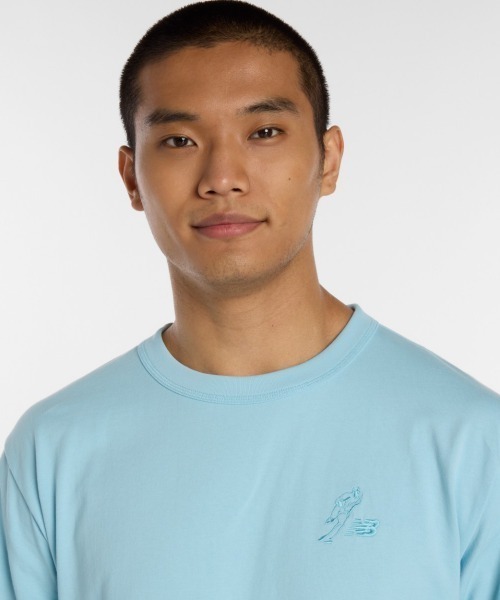 NEW BALANCE(ニューバランス)の「New Balance 大谷翔平 Signature Heavyweight Long Sleeve T-Shirt(ニューバランス 大谷翔平シグネチャーヘビーオンス長袖Tシャツ)(Tシャツ/カットソー・メンズ・ベージュ系/ブルー系/ブラック系・MEDIUM/LARGE/X-LARGE)」の19枚目の写真