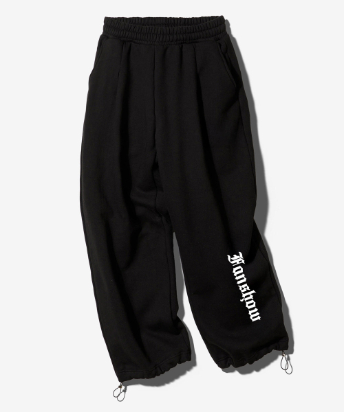 ANCIENT ONE TUCK STRING PANTS - BLACK