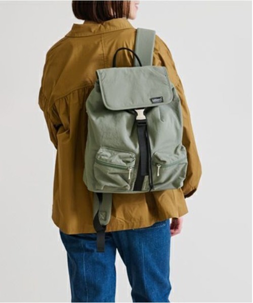 LIZDAYS(リズデイズ)の「Kacchirin ruck sack(バックパック/リュック・レディース・ベージュ/ダークグレー/カーキ系/ブルーグレー/ブラック/サーモンピンク・FREE)」の9枚目の写真