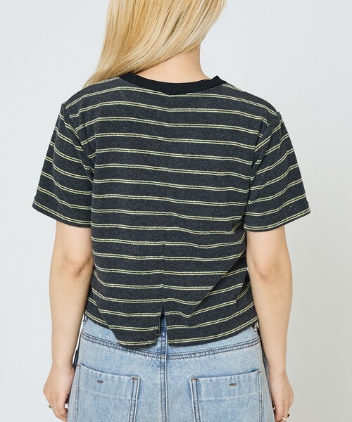 NOMINE（ノミネ）の「パイル 半袖 Tシャツ（Tシャツ/カットソー・レディース・グレー/ブラック/グリーン・フリー）」の17枚目の写真