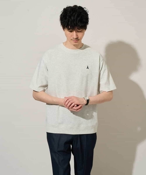 a.v.v(アーヴェヴェ)の「夏カットソー人気NO.1【接触冷感】ライトアゼ1ポイントシシュウスウェットT〈イージーケア/洗濯機で洗える/毛玉になりにくい〉(Tシャツ/カットソー・メンズ・ブラック/チャコールグレー/ブルー/ホワイト/ライトグレー/ブラウン/ボルドー/ピンク/ミント/グリーン・46/48/50/44/52)」の15枚目の写真
