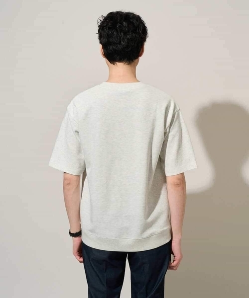 a.v.v(アーヴェヴェ)の「夏カットソー人気NO.1【接触冷感】ライトアゼ1ポイントシシュウスウェットT〈イージーケア/洗濯機で洗える/毛玉になりにくい〉(Tシャツ/カットソー・メンズ・ブラック/チャコールグレー/ブルー/ホワイト/ライトグレー/ブラウン/ボルドー/ピンク/ミント/グリーン・46/48/50/44/52)」の13枚目の写真