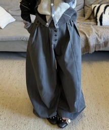 CELENA BEATS | ピンストライプ バルーン ワイド スラックス パンツ(スラックス)