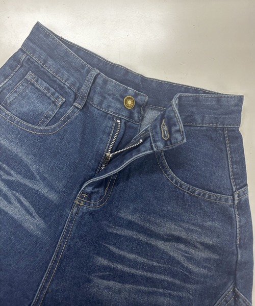 core core（コアコア）の「ワイドデニムパンツ（デニムパンツ・レディース・インディゴブルー・S/M/L）」の13枚目の写真