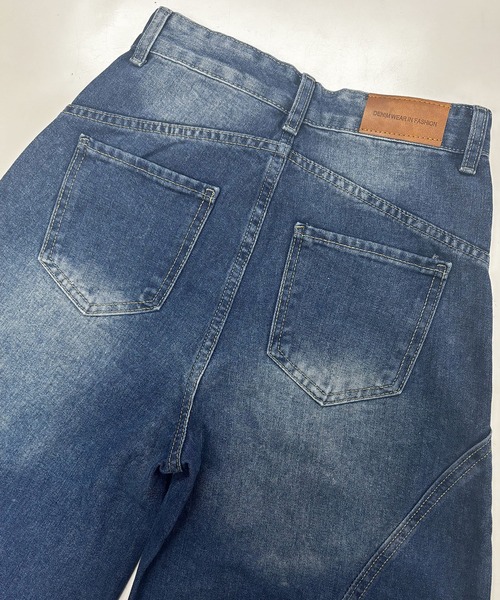 core core（コアコア）の「ワイドデニムパンツ（デニムパンツ・レディース・インディゴブルー・S/M/L）」の14枚目の写真