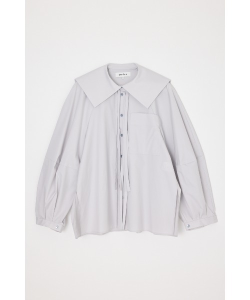 ENFOLD（エンフォルド）の「TWO-WAY RIBBON SHIRT（シャツ/ブラウス・レディース・ブラック/ライトグレー/ホワイト・38）」の3枚目の写真