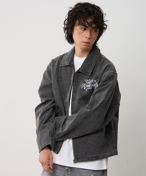 T.FOX (ティーフォックス)の「Vintage Wash Embroidered Zip Blouson/ヴィンテージウォッシュ刺繍ジップブルゾン(デニムジャケット・メンズ・グレー/ブラウン・L)」の20枚目の写真