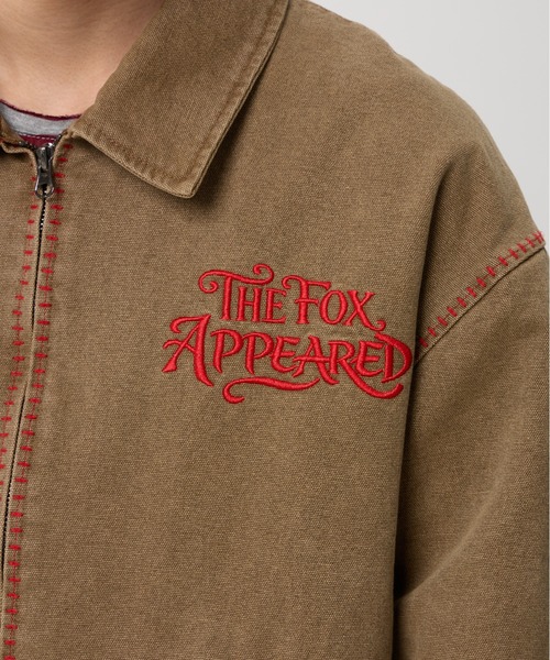 T.FOX (ティーフォックス)の「Vintage Wash Embroidered Zip Blouson/ヴィンテージウォッシュ刺繍ジップブルゾン(デニムジャケット・メンズ・グレー/ブラウン・L)」の5枚目の写真