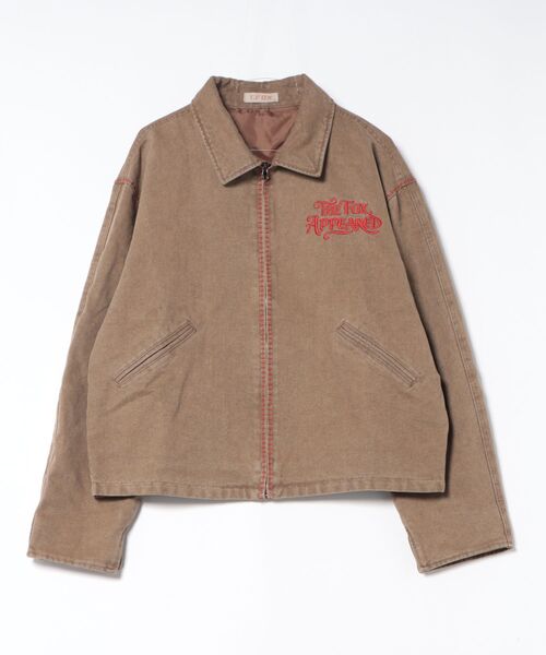 T.FOX (ティーフォックス)の「Vintage Wash Embroidered Zip Blouson/ヴィンテージウォッシュ刺繍ジップブルゾン(デニムジャケット・メンズ・グレー/ブラウン・L)」の17枚目の写真