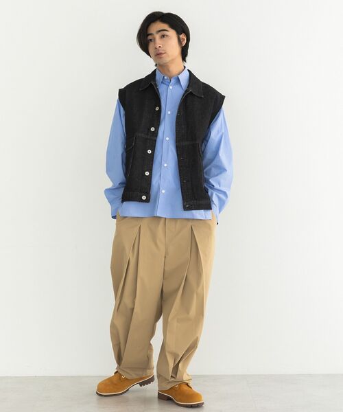 CRAFT STANDARD BOUTIQUE（クラフトスタンダードブティック）の「デニムベスト（ベスト・メンズ・ブラック/インディゴブルー・M/L）」の10枚目の写真