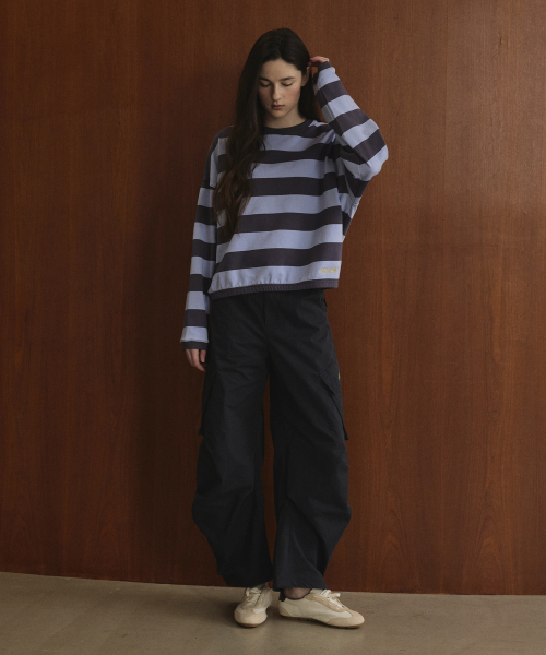 STUDIO&PARC（スタジオアンドパルク）の「Big Striped T-Shirt_Sky Blue（スウェット・レディース・スカイブルー・FREE）」の3枚目の写真