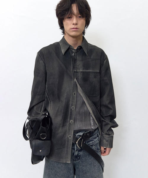 BLR（ビーエルアール）の「Oil Wash Relaxed Shirt（シャツ/ブラウス・メンズ・その他・LARGE/MEDIUM/SMALL）」の2枚目の写真