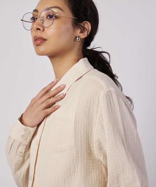 Eddie Bauer(エディーバウアー)の「ダブルガーゼ コンフォートシャツ(シャツ/ブラウス・レディース・オレンジ/サックスブルー/ライトベージュ・XL/L/M/S)」の20枚目の写真