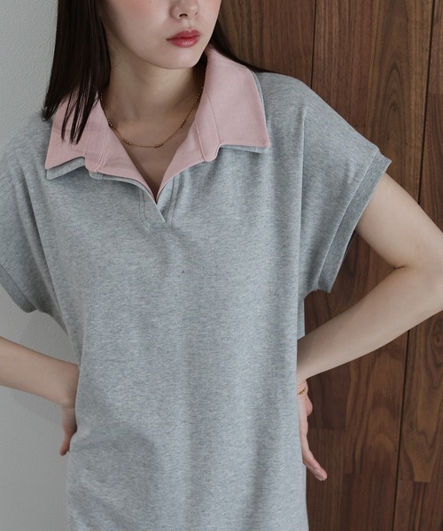J by blue(ジェイバイブルー)の「レイヤードスウェットワンピース(ワンピース・レディース・グレー/ブラック・MEDIUM)」の20枚目の写真