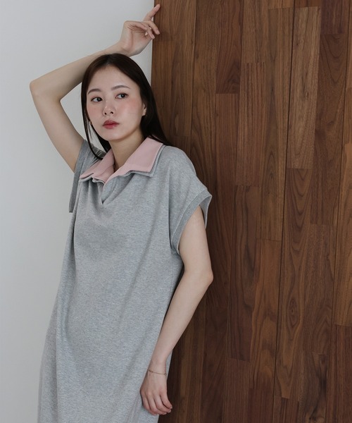 J by blue(ジェイバイブルー)の「レイヤードスウェットワンピース(ワンピース・レディース・グレー/ブラック・MEDIUM)」の21枚目の写真