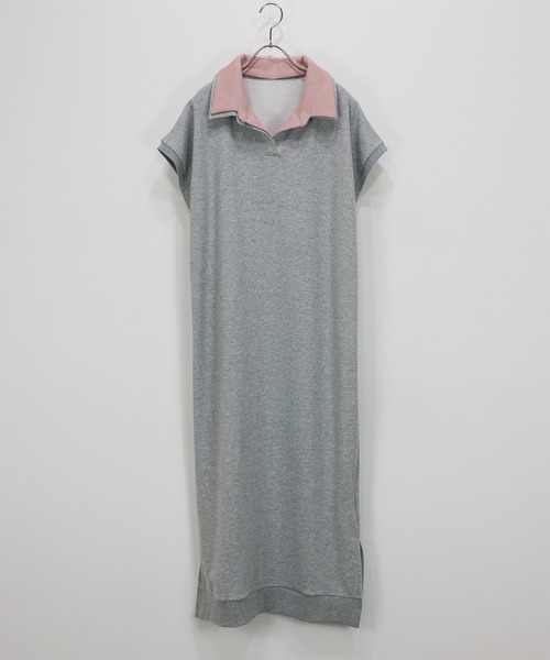 J by blue(ジェイバイブルー)の「レイヤードスウェットワンピース(ワンピース・レディース・グレー/ブラック・MEDIUM)」の10枚目の写真