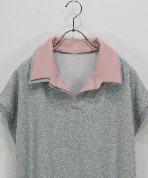 J by blue(ジェイバイブルー)の「レイヤードスウェットワンピース(ワンピース・レディース・グレー/ブラック・MEDIUM)」の8枚目の写真