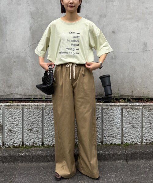 CIAOPANIC TYPY(チャオパニックティピー)の「オーガンジーシアードッキングプリントTEE(Tシャツ/カットソー・レディース・チャコールグレー/ピンク/ミント/アイボリー・ONE SIZE)」の19枚目の写真