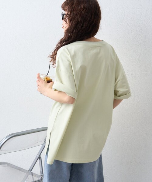 CIAOPANIC TYPY(チャオパニックティピー)の「オーガンジーシアードッキングプリントTEE(Tシャツ/カットソー・レディース・チャコールグレー/ピンク/ミント/アイボリー・ONE SIZE)」の22枚目の写真