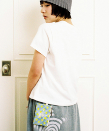 WEBHOUSE（ウェブハウス）の「ツイスタースターデニム財布 - ライトブルー/イエロー（札入れ/マネークリップ）」