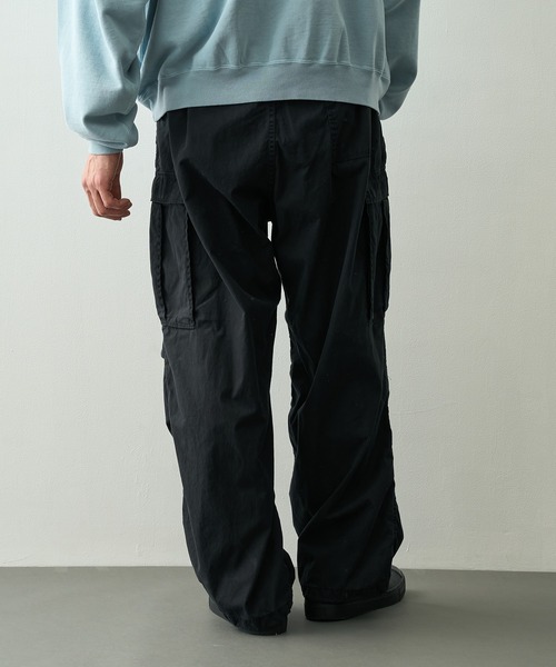 REMI RELIEF(レミレリーフ)の「【REMI RELIEF/レミレリーフ】C/Ny カーゴPT(カーゴパンツ・メンズ・オフホワイト/ブラック・S/M)」の9枚目の写真