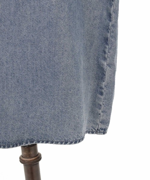 CAMBIO（カンビオ）の「mhs2625-Chemically Washed Lyocell Denim Short Sleeve Shirts 半袖デニムワークシャツ(PF-261-025)（シャツ/ブラウス・メンズ・ブルー/ブラック・M/L）」の21枚目の写真