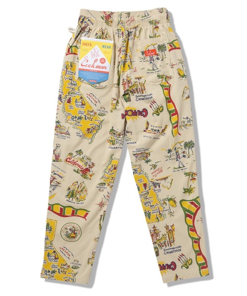 COOKMAN（クックマン）の「Cookman クックマン シェフパンツ Chef Pants Souvenir Map California（その他パンツ・メンズ・ベージュ・LARGE/MEDIUM）」の2枚目の写真