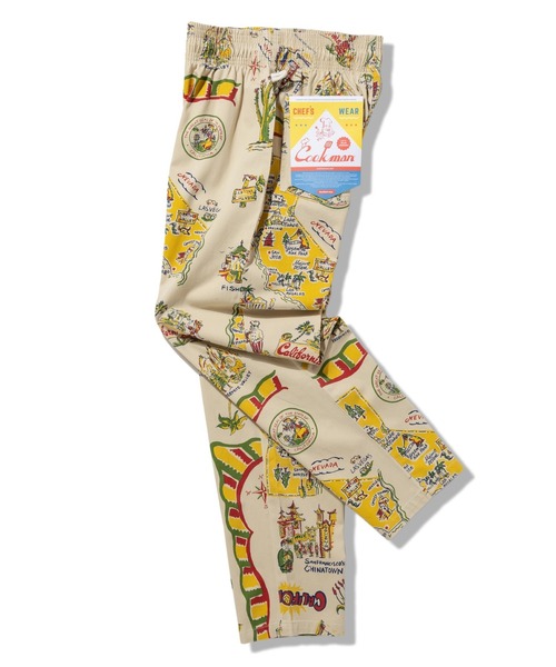 COOKMAN（クックマン）の「Cookman クックマン シェフパンツ Chef Pants Souvenir Map California（その他パンツ・メンズ・ベージュ・LARGE/MEDIUM）」の3枚目の写真