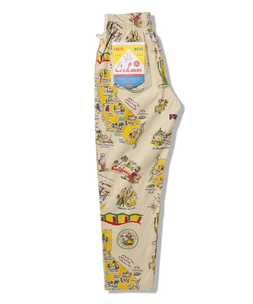COOKMAN（クックマン）の「Cookman クックマン シェフパンツ Chef Pants Souvenir Map California（その他パンツ・メンズ・ベージュ・LARGE/MEDIUM）」の5枚目の写真