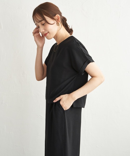 IKKA LOUNGE（イッカラウンジ）の「【2点セット】冷感ポリウェザー3WAYセット（ワンピース・レディース・グレイッシュベージュ/ブラック/ネイビー・L/M/S）」の7枚目の写真