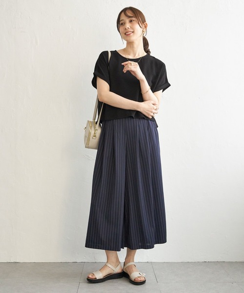 IKKA LOUNGE（イッカラウンジ）の「【2点セット】冷感ポリウェザー3WAYセット（ワンピース・レディース・グレイッシュベージュ/ブラック/ネイビー・L/M/S）」の14枚目の写真