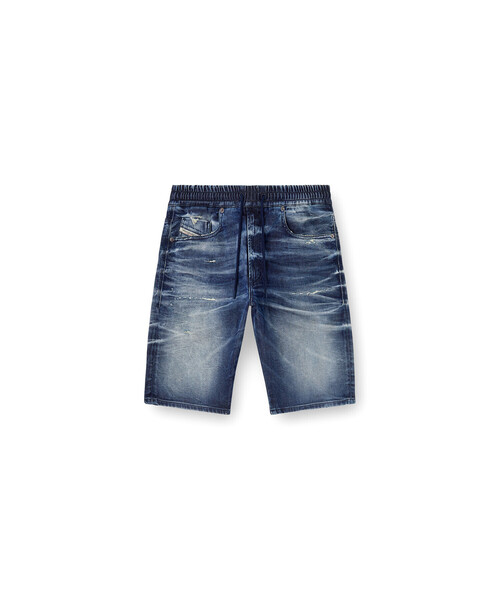 DIESEL(ディーゼル)の「メンズ ジョグ スリムフィットデニムショートパンツ 2033 D-KROOLEY-SHORT JOGG(その他パンツ・メンズ・インディゴブルー・32inch/28inch/30inch)」の5枚目の写真
