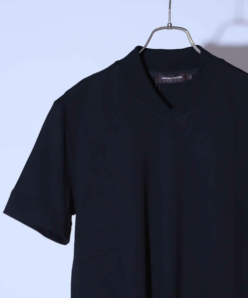 Nowadays by MEN'S BIGI(ナウアデイズバイメンズビギ)の「シルケットスムースVネックテーラーTシャツ(Tシャツ/カットソー・メンズ・グレー系その他/ブラック/ホワイト・04/03/02)」の10枚目の写真