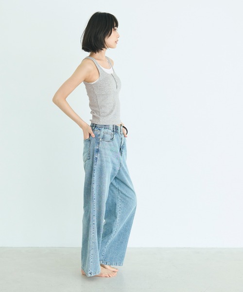 coca(coca)(コカ)の「OUT BRA レイヤードタンクトップ(タンクトップ・レディース・グレー/チャコール・L/M/S)」の19枚目の写真