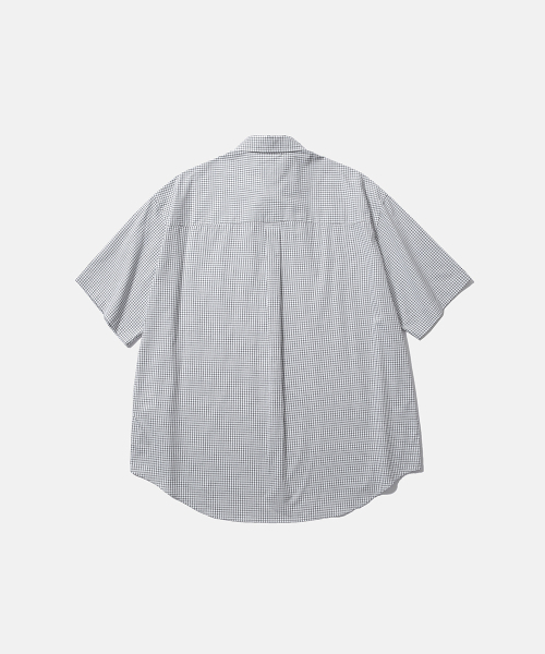 MOIF（モイフ）の「[SS26] UNIFORM H/S SHIRT / WHITE GRID（シャツ/ブラウス・メンズ・その他・1(S)/2(M)/3(L)）」の2枚目の写真