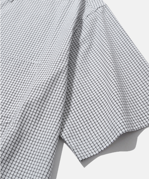 MOIF（モイフ）の「[SS26] UNIFORM H/S SHIRT / WHITE GRID（シャツ/ブラウス・メンズ・その他・1(S)/2(M)/3(L)）」の7枚目の写真