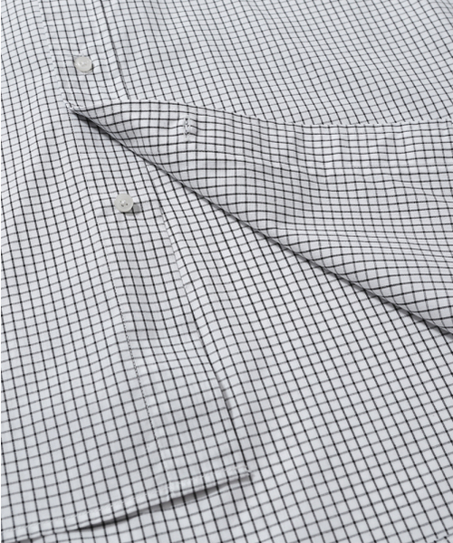 MOIF（モイフ）の「[SS26] UNIFORM H/S SHIRT / WHITE GRID（シャツ/ブラウス・メンズ・その他・1(S)/2(M)/3(L)）」の9枚目の写真