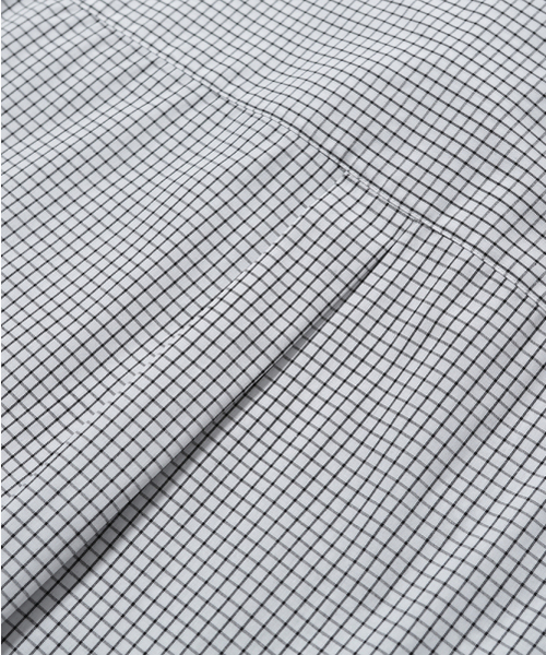 MOIF（モイフ）の「[SS26] UNIFORM H/S SHIRT / WHITE GRID（シャツ/ブラウス・メンズ・その他・1(S)/2(M)/3(L)）」の12枚目の写真