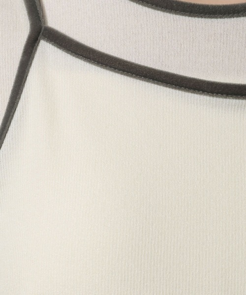 LAKOLE(ラコレ)の「キャミセット配色半袖 / 672205(Tシャツ/カットソー・レディース・ブルー/オフホワイト/グレー・FREE)」の18枚目の写真