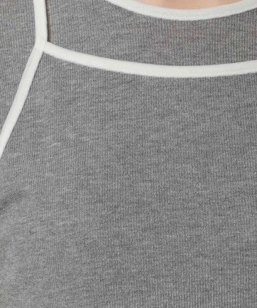 LAKOLE(ラコレ)の「キャミセット配色半袖 / 672205(Tシャツ/カットソー・レディース・ブルー/オフホワイト/グレー・FREE)」の20枚目の写真