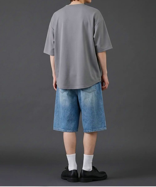 revertical(リバーティカル)の「デニム風イージーショートパンツ/ウエストゴム ハーフパンツ(その他パンツ・メンズ・ブルー系/サックスブルー・LARGE/MEDIUM)」の6枚目の写真