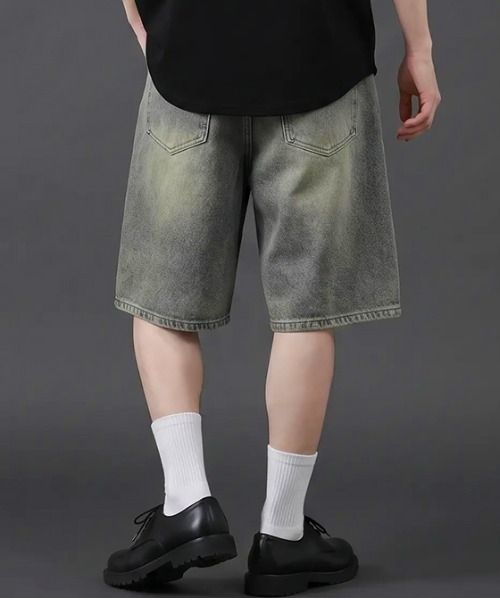 revertical(リバーティカル)の「デニム風イージーショートパンツ/ウエストゴム ハーフパンツ(その他パンツ・メンズ・ブルー系/サックスブルー・LARGE/MEDIUM)」の7枚目の写真