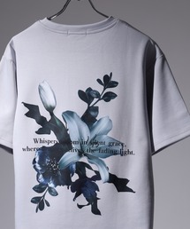 SUGGESTION フラワーデジタルプリントTシャツ 半袖