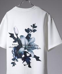 SUGGESTION（サジェッション）の「SUGGESTION フラワーデジタルプリントTシャツ 半袖（Tシャツ/カットソー）」
